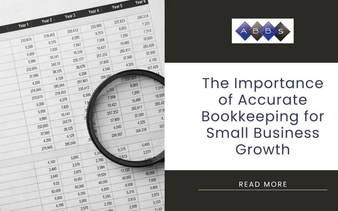 Accounting document with the business logo, blog title, and read more option.